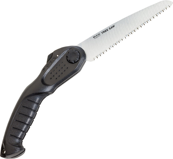 BUCK Knives Tree Saw Black Handle Lockback Folding Carbon Steel Blade Knife 755BK