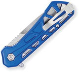 Buck Mini Trace Linerlock Blue Aluminum Folding 7Cr17MoV Pocket Knife 814BLS