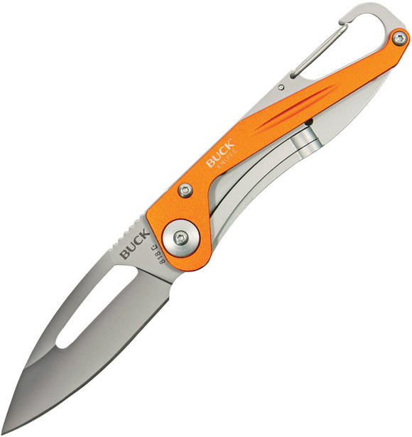 BUCK Knives Apex Framelock Orange Aluminum Handle Folding Blade Knife 818ORS