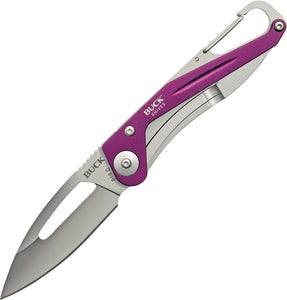 BUCK Knives Apex Framelock Purple Aluminum Handle Folding Blade Knife 818PPS