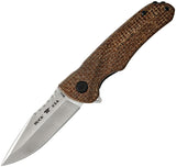 Buck Sprint Pro Pocket Knife Linerlock Brown Burlap Micarta Folding CPM-S30V 841BRS1