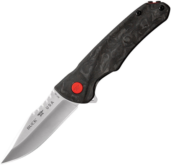 Buck Sprint Pro Linerlock Marble CF Folding knife 841cfs