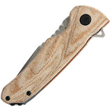 Buck Sprint Pro Pocket Knife Linerlock Tan Micarta Folding CPM-S30V Blade 841TNS