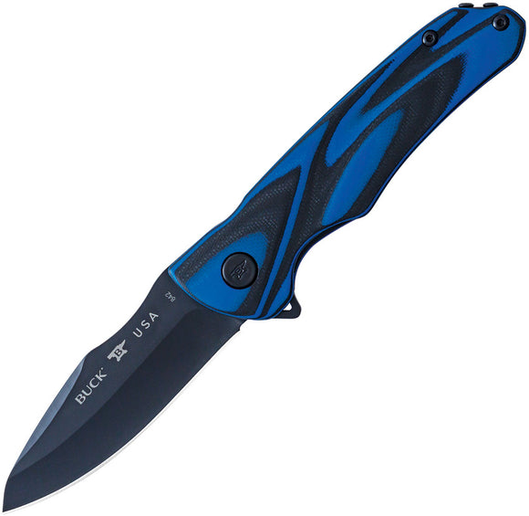 Buck Sprint OPS Pro Black/Blue Folding CPM S30V Pocket Knife 842BLS