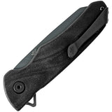 Buck Sprint Ops Pocket Knife Linerlock Black Micarta Folding CPM-S30V Blade 843BKS