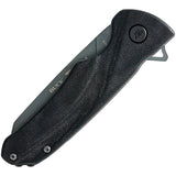 Buck Sprint Ops Pocket Knife Linerlock Black Micarta Folding CPM-S30V Blade 843BKS