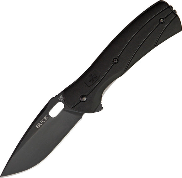 BUCK Knives Vantage Force Select Linerlock Black Folding Blade Knife 845BKS