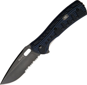 BUCK Knives Vantage Force Pro Linerlock Black/Blue Folding Blade Knife 847BLX
