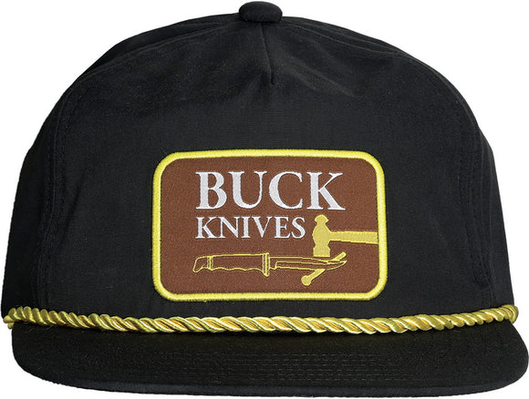 Buck Knife Logo Black Vintage Style Snapback Cap Hat 89163