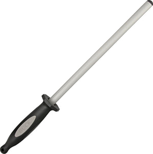 BUCK Knives 15.25" EdgeTek Black Handle Dual Knife Sharpening Steel Rod 97081