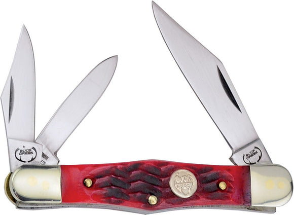 Buck Creek Whittler Red Pick Bone Folding Stainless Steel 3 Blade Pocket Knife 6308RPB