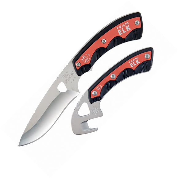 Buck Knives Open Season RMEF Knife Set 536 & 548 Guthook Skinner CMBO1RMEF