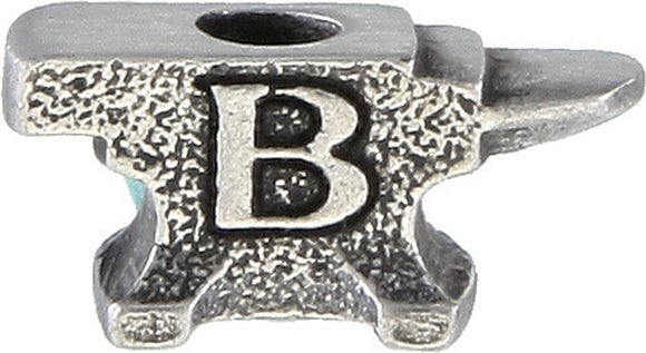 BUCK Knives Standard Mini Buck Logo Anvil Pewter Bead Charm BUMP