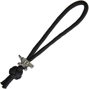 Buck Anvil Bead Zipper Pull- Black BUZPP