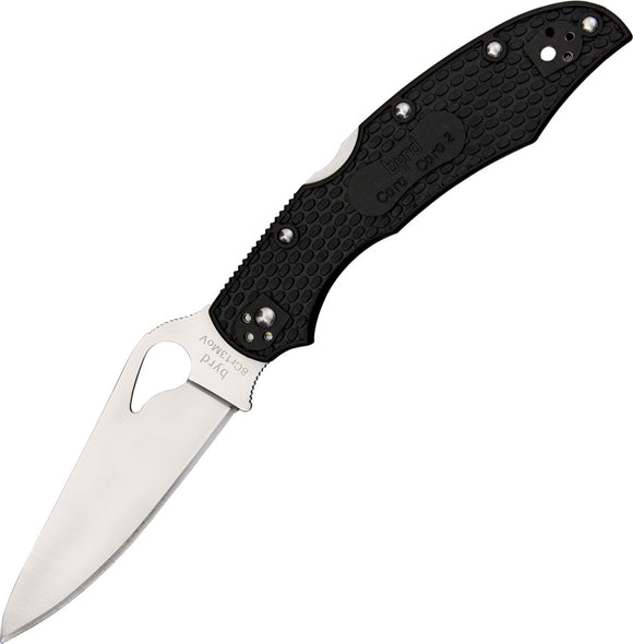 Byrd Cara Cara 2 Lockback Stainless Folding Blade Black FRN Handle Knife 03PBK2