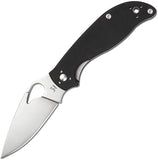 Byrd Raven 2 Plain Linerlock Stainless Folding Blade Black Handle Knife 08GP2