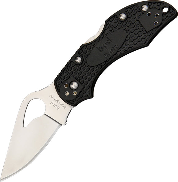 Byrd Robin 2 Lockback Black FRN Folding 8Cr13MoV Stainless Pocket Knife 10PBK2