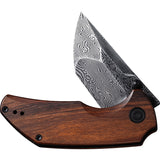 Civivi Thug 2 Pocket Knife Linerlock Cuibourtia Folding Damascus Tanto 20028CDS1