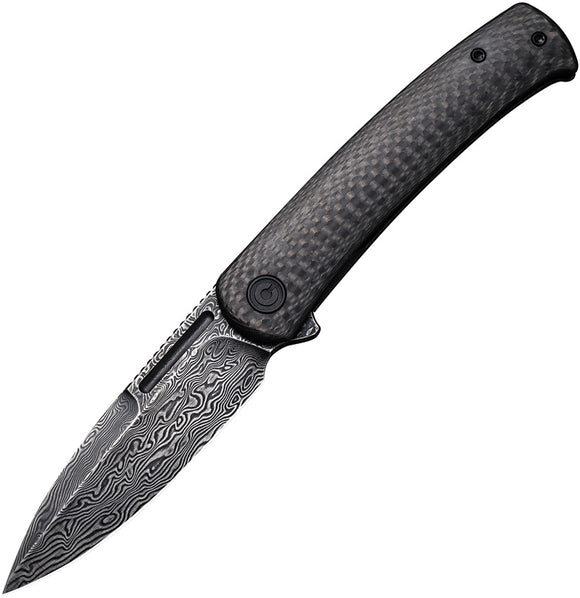 Civivi Cetos Pocket Knife Carbon Fiber & Stainless Folding Damascus 21025BDS1