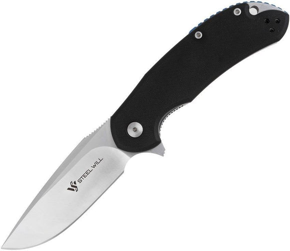 Steel Will Cutjack C22-2BK Linerlock Black G10 Handle Folding Blade Knife