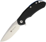 Steel Will Cutjack C22M-2BK Linerlock Black Handle Folding Blade Knife