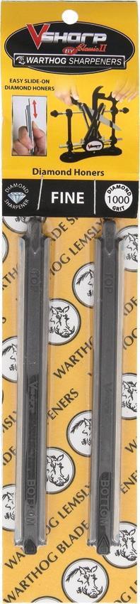 Warthog Set of 2 Classic II Fine 1000 Grit Diamond Knife Sharpener Stones