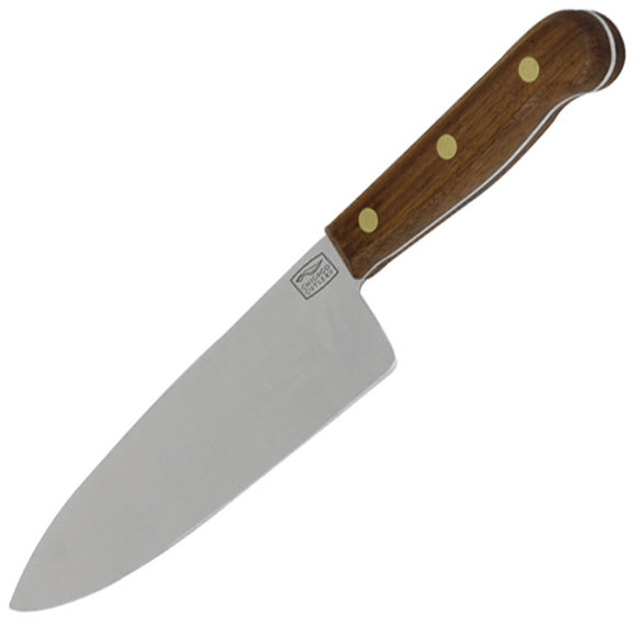 Chicago Cutlery Walnut High Crabon Stainless Fixed Blade Chefs Knife 42SP