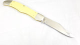 Case XX Hunter Yellow Smooth Handle Folding Pocket Knife 3165CV - 00735