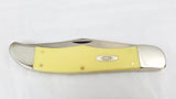 Case XX Hunter Yellow Smooth Handle Folding Pocket Knife 3165CV - 00735