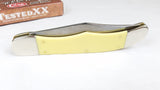 Case XX Hunter Yellow Smooth Handle Folding Pocket Knife 3165CV - 00735