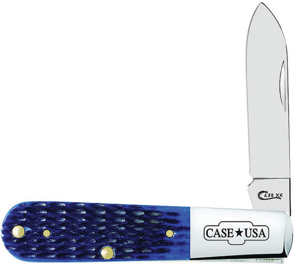 Case Cutlery Barlow Corn Cob Blue Jigged Bone Folding Pocket Knife 02867