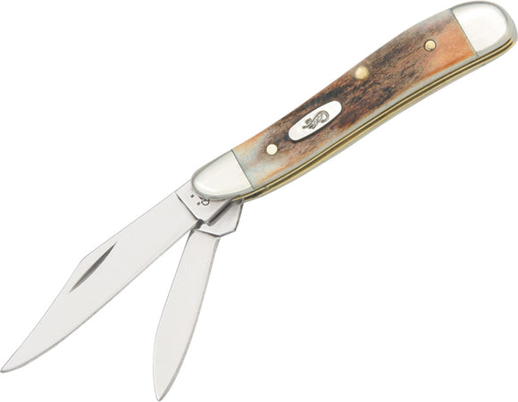 Case XX Peanut Stag Handle Folding Pocket Knife 5220 ss  - 048