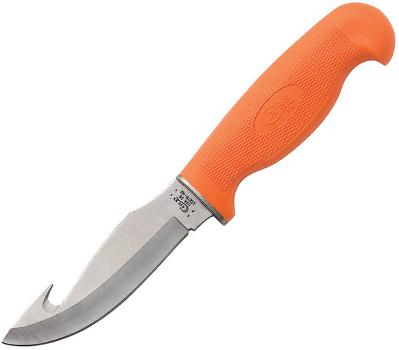 Case Cutlery Lightweight Orange Handle Hunter Fixed Guthook Blade Knife 06248
