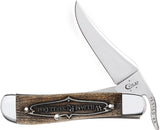 Case Cutlery William Russell Russlock Engraved Bone Folding Pocket Knife 06510