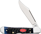 Case Cutlery Mini Copperlock Navy Blue Bone Folding Stainless 2 Blade Pocket Knife 06891