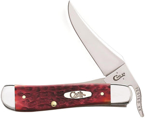 Case Cutlery XX Dark Red Standard Jigged Bone Folding Blade Knife 06994