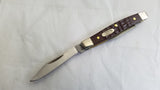 Case XX Small Brown Delrin Handle Folding Pocket Pen Knife 6233SS 083