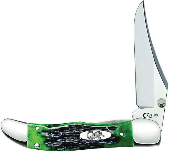 Case Cutlery Kickstart Hunter Green Jigged Bone Folding Pocket Knife 09782