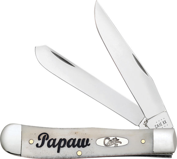 Case Cutlery Papaw Smooth Bone Trapper 6254ss Folding Pocket Knife (Grandpa) 10430