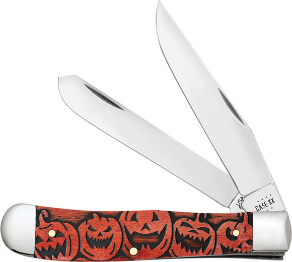 Case Cutlery 2022 Halloween LTD Pocket Knife Black & Orange Bone Folding 10614