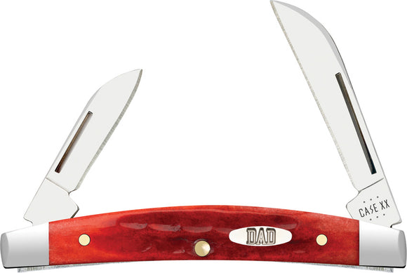 Case Cutlery Father's Day Congress Red Bone Folding Stainless Pocket Knife 10620
