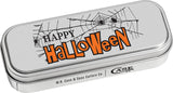 Case Cutlery Halloween Russlock Black & White Web Folding Stainless Knife 10623