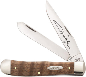Case Cutlery John Wayne Oak Handle Trapper Stainless Folding Blade Knife 10703