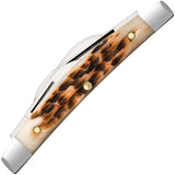 Case Cutlery Small Congress Amber Jigged Folding Stainless Pocket Knife 10723