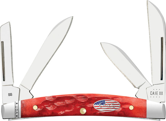 Case Cutlery Small Congress 2023 Shot Show Red Bone Folding Pocket Knife 10747