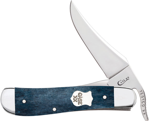 Case Cutlery Russlock Med Blue Folding Stainless Pocket Knife 11194
