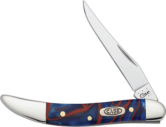 Case Cutlery XX Patriot Kirinite Small Toothpick Blue Folding Pocket Knife 11202