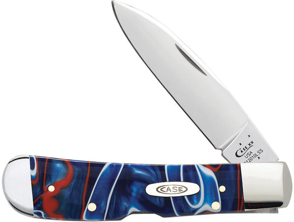 Case XX Tribal Lock Patriotic Kirinite USA Folding Pocket Knife America - 11213