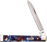 Case Cutlery Doctors Patriotic Blue Red & White Handle Folding Blade Knife 11215