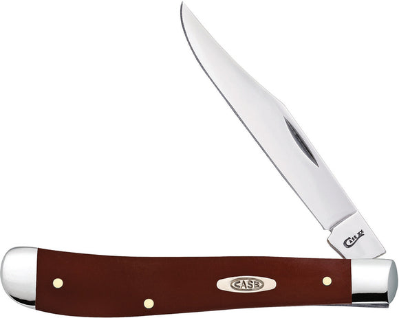 Case Cutlery Slimline Trapper Brown Synthetic Folding Pocket Knife 11796